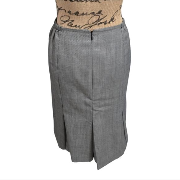 Talbots Wool Blend Houndstooth Skirt Blazer Suit Plus Size 12 W - Picture 10 of 14